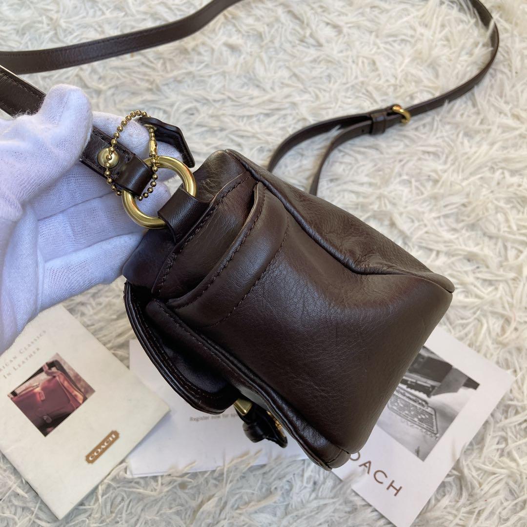 vintage coach archive y2k キャンベル カメラバッグ 茶