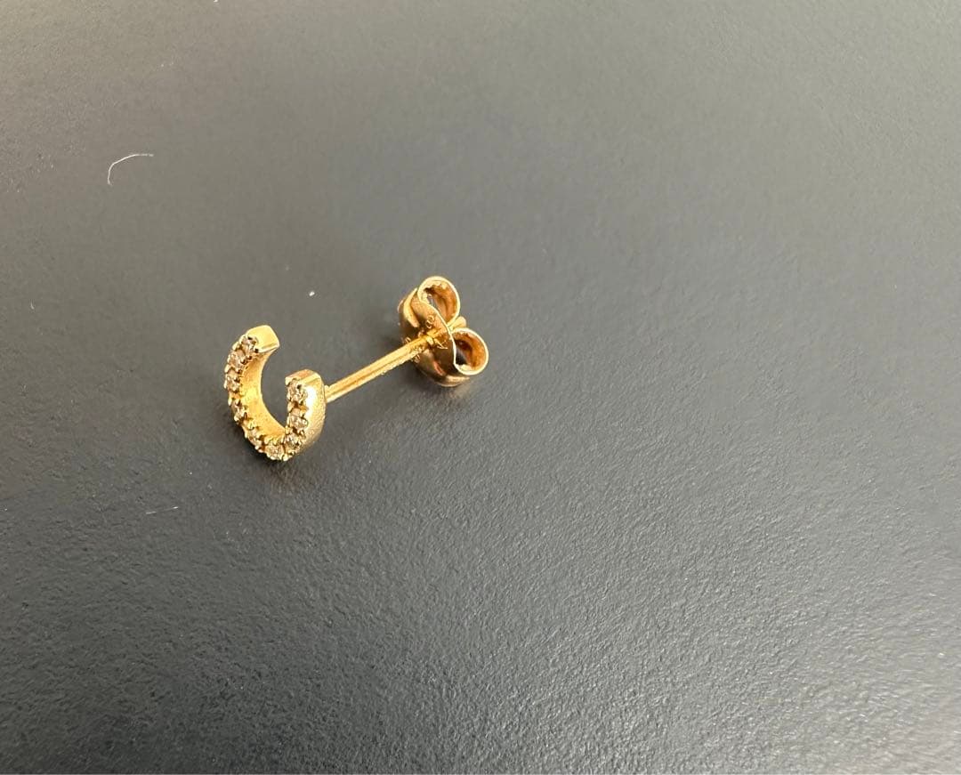 ete ホースシューピアス ダイヤ 片耳