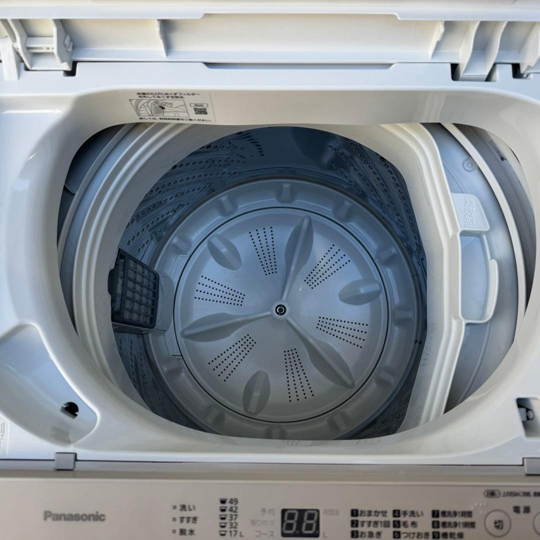 35⭐️2025年製★ほぼ新品★パナソニック　洗濯機　6KG 大型　一人暮らし