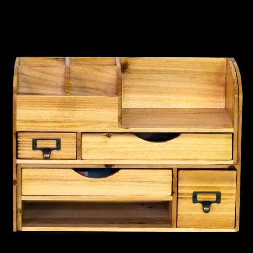 小物入れ 卓上 自由自在 木製デスクオーガナイザー 伸縮