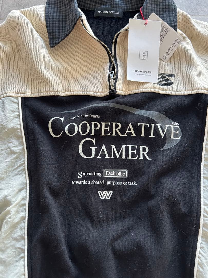 MAISON SPECIAL ジップアップ トレーナー