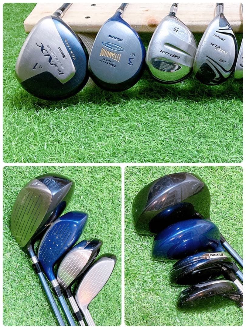 H4.ミズノ　初心者オススメ　ゴルフクラブ　メンズセット　右利き　13本
