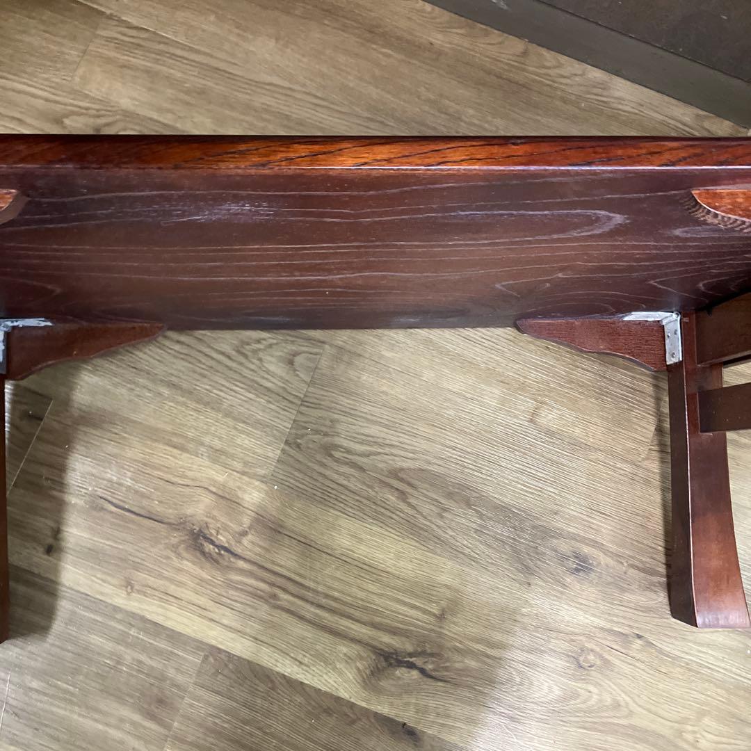 B-2 座卓 文机 和家具 栓 セン 折りたたみ脚 ローテーブル 昭和レトロ