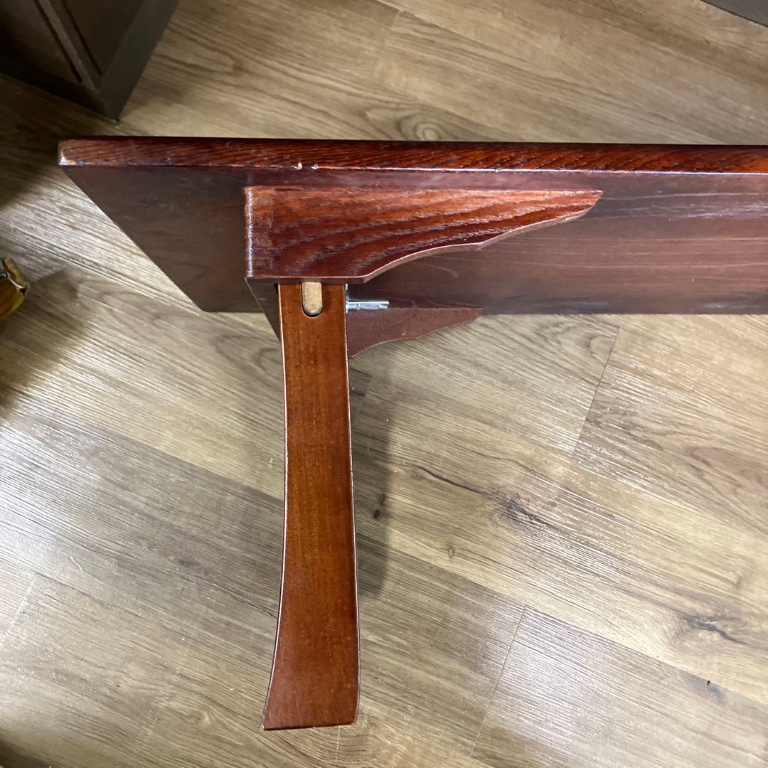 B-2 座卓 文机 和家具 栓 セン 折りたたみ脚 ローテーブル 昭和レトロ