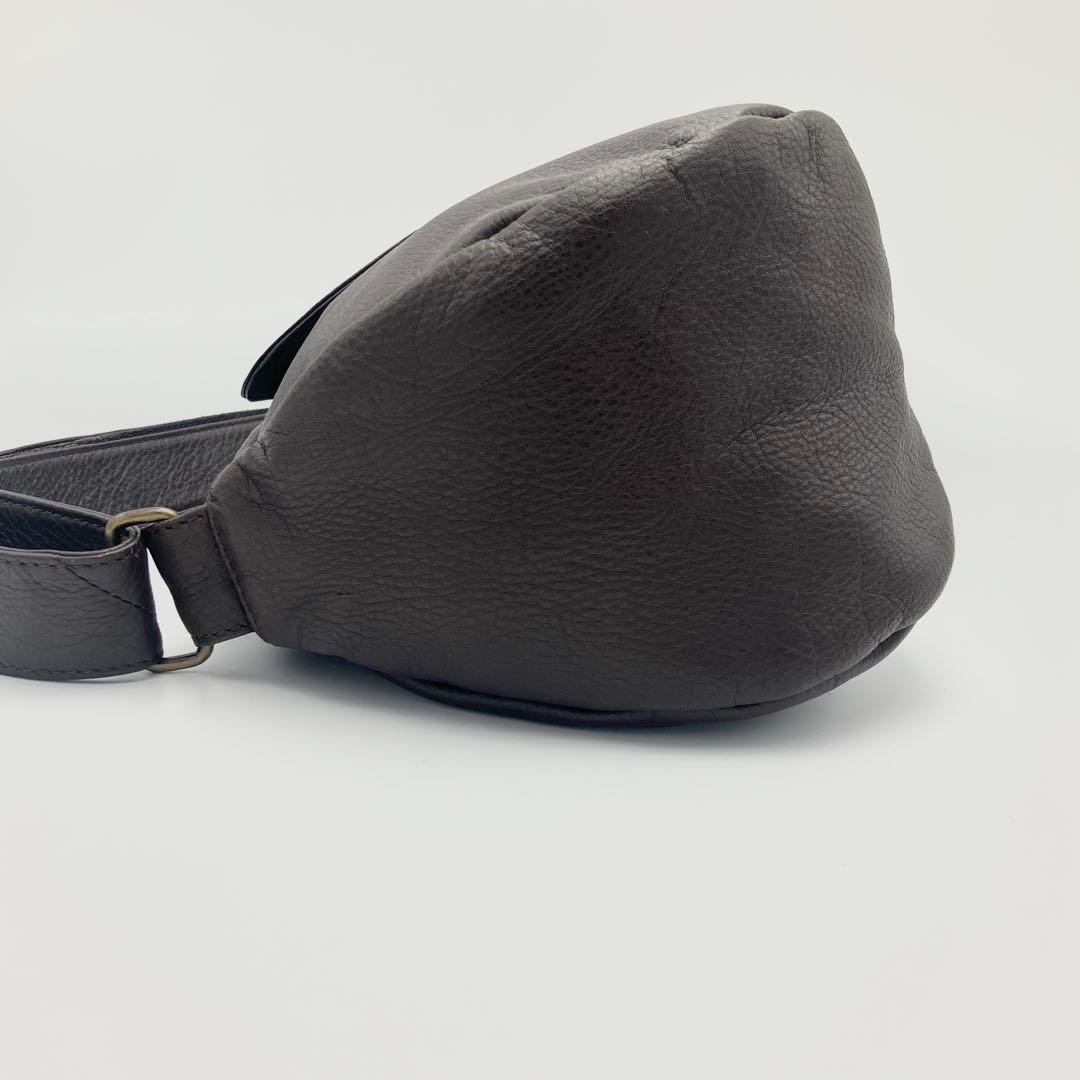 ヘルシーバックバッグ アメリ ボディバッグ ショルダー レザー y2k ブラウン