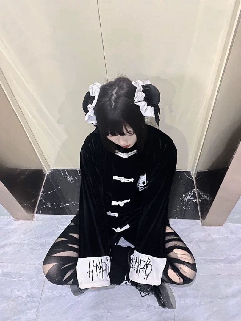 チャイナ風ゆったりトップス✦秋冬コーデ✦お出かけ普段着にもカワイイ