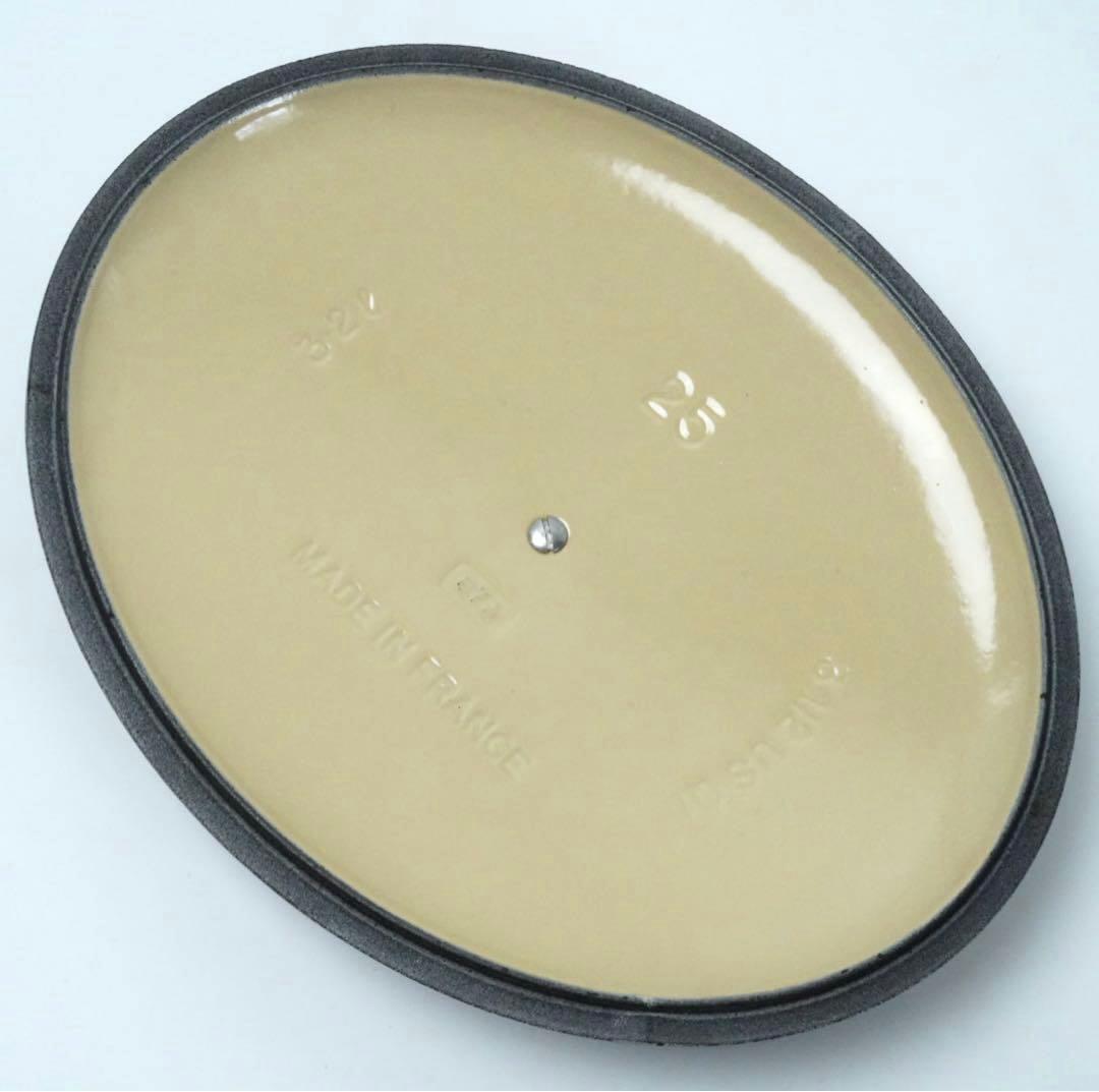 【美品】LE CREUSET　ココット オーバル リネン25cm