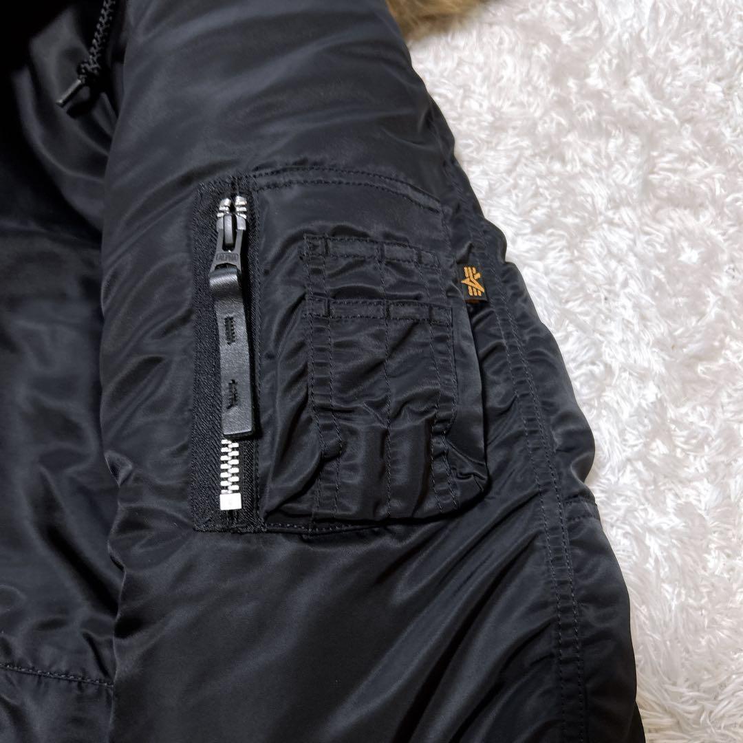 未使用級✨ALPHA N-3B フライトジャケット ブラック ミリタリー