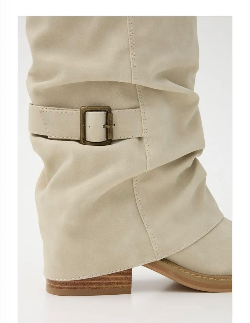 SLY☆Ngm.S LOOSE ブーツ。アイボリー