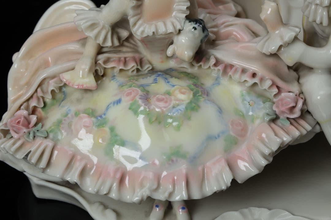 KarlEns アイリッシュドレスデン マイセン 白磁 磁器人形 陶人形 置物