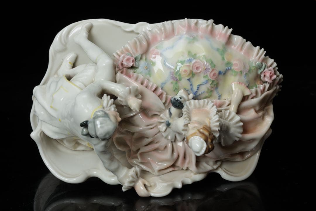 KarlEns アイリッシュドレスデン マイセン 白磁 磁器人形 陶人形 置物