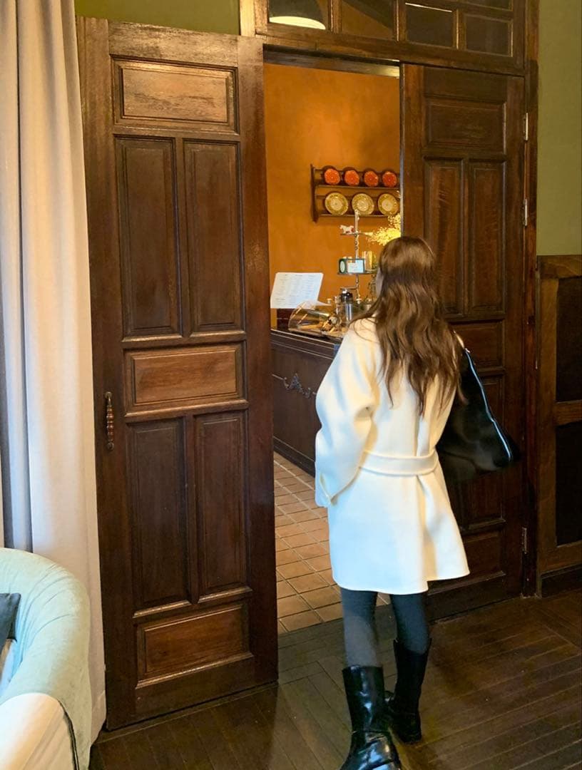 オーストラリア産メリノウール100% ハーフコート