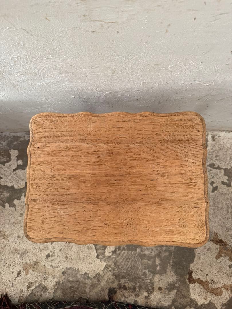 ビンテージ　サイドテーブル ベッドサイドテーブル　中　剥離