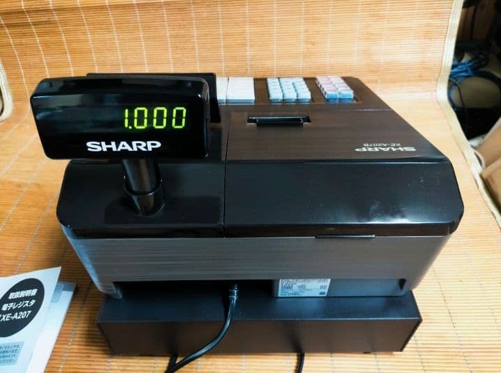美品シャープレジスター　XE-A207　PC連携売上管理設定無料　000880