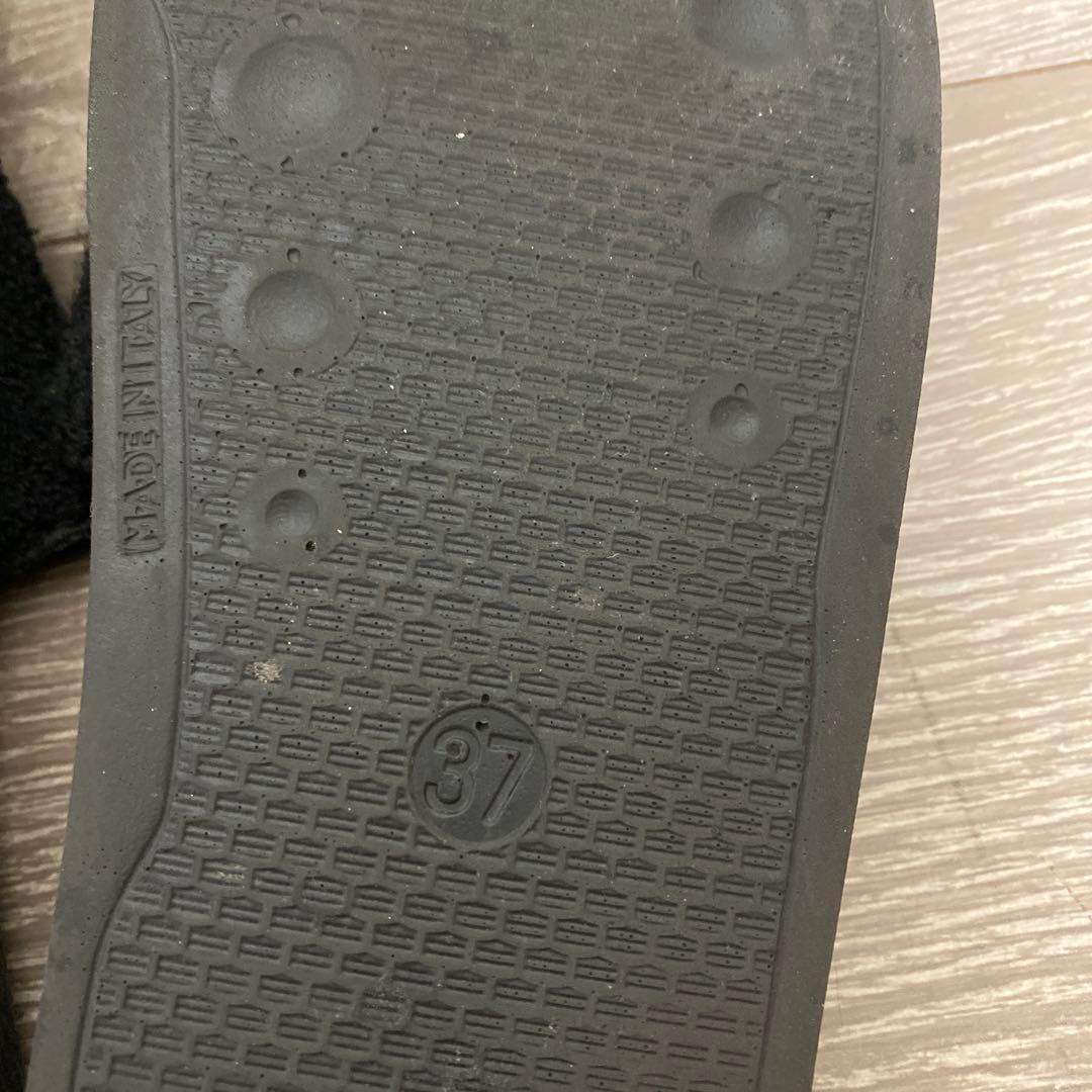 MARNI ロゴ入り ブラック サンダル 37