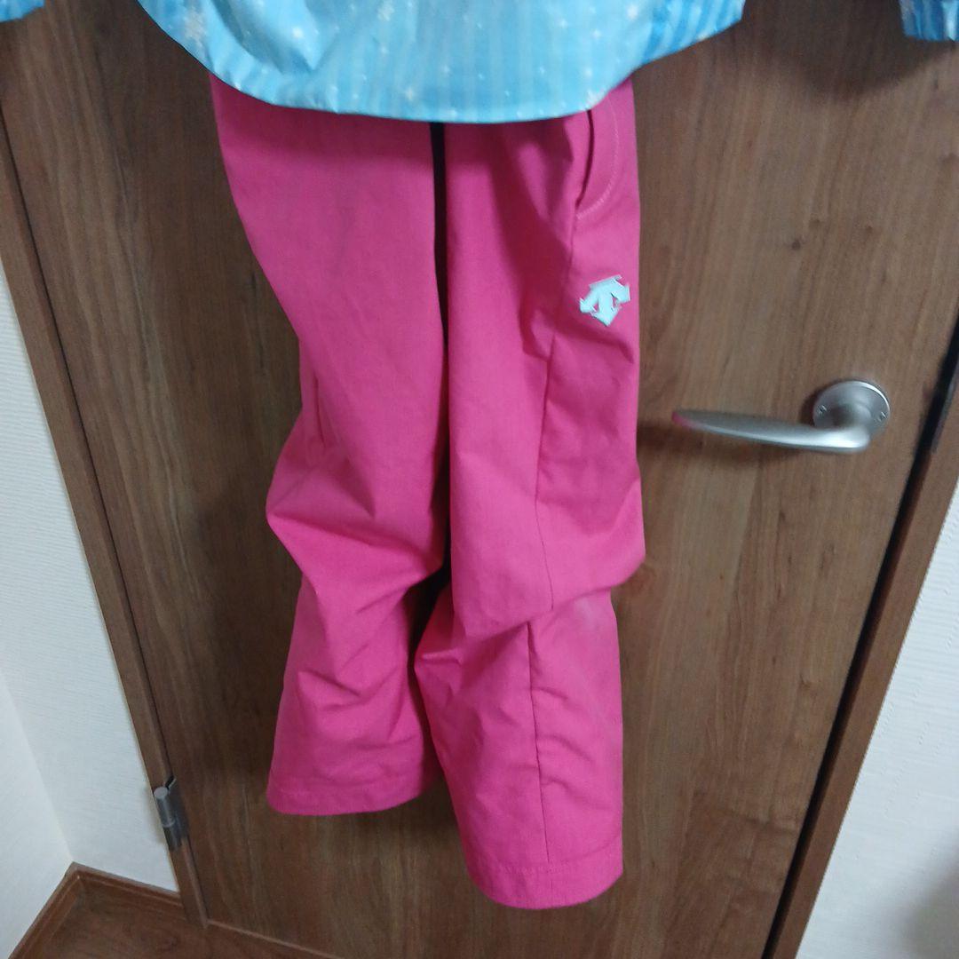 Descente 子ども用スキーウェア 水色/ピンク130