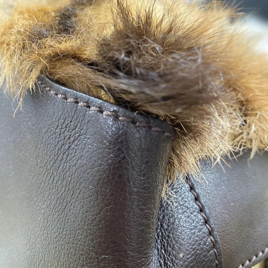 FENDI ファー ハンドバッグ 美品