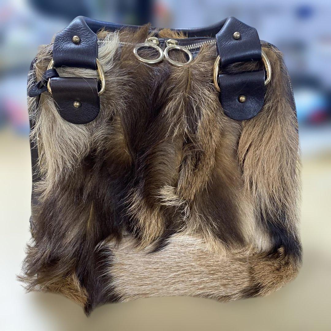 FENDI ファー ハンドバッグ 美品