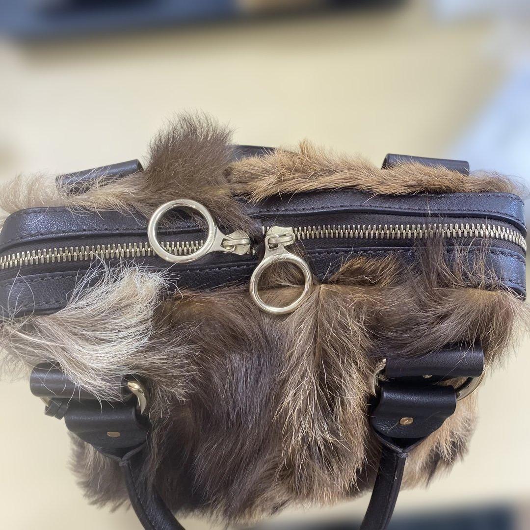 FENDI ファー ハンドバッグ 美品