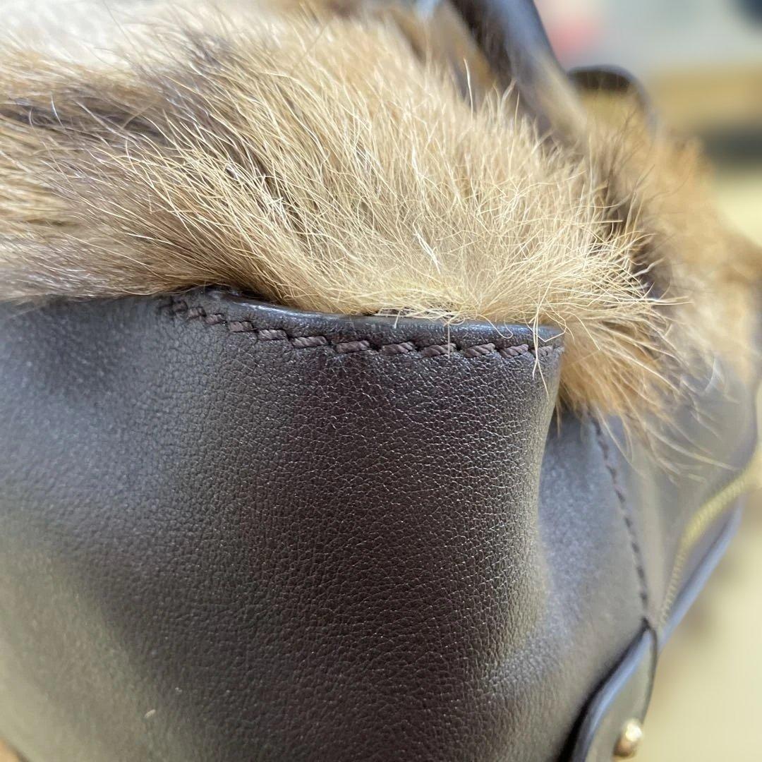 FENDI ファー ハンドバッグ 美品