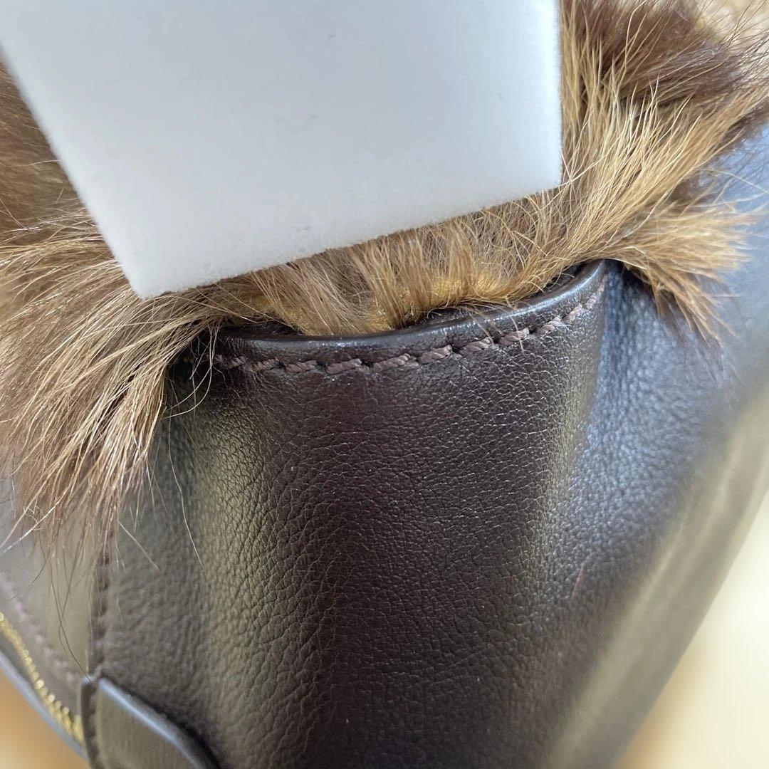 FENDI ファー ハンドバッグ 美品