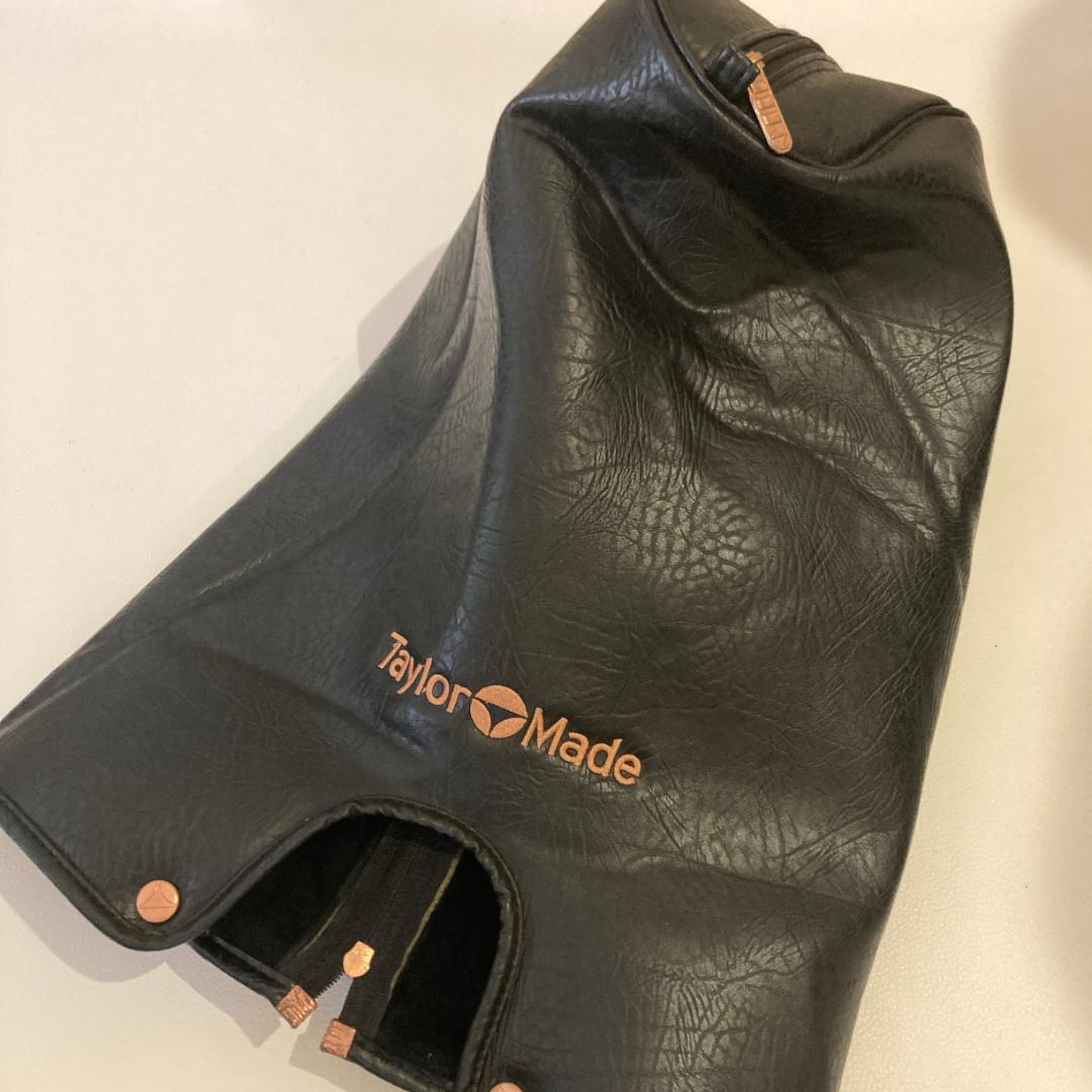 【D D】テーラーメイド キャディバッグ 9型 ブラック×ブラウン