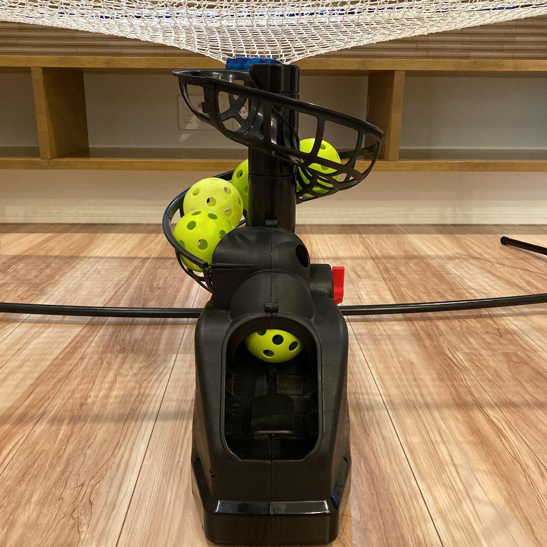 美品全自動バッティングトスマシンセット　ネット、穴あきボール、説明書、収納バック