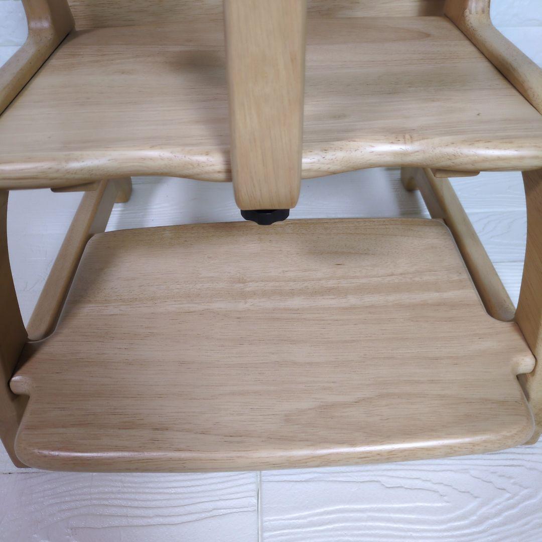 ◎未使用級◎　大和屋 　すくすくローチェアⅡ NA 木製　◎テーブルカバー付き◎