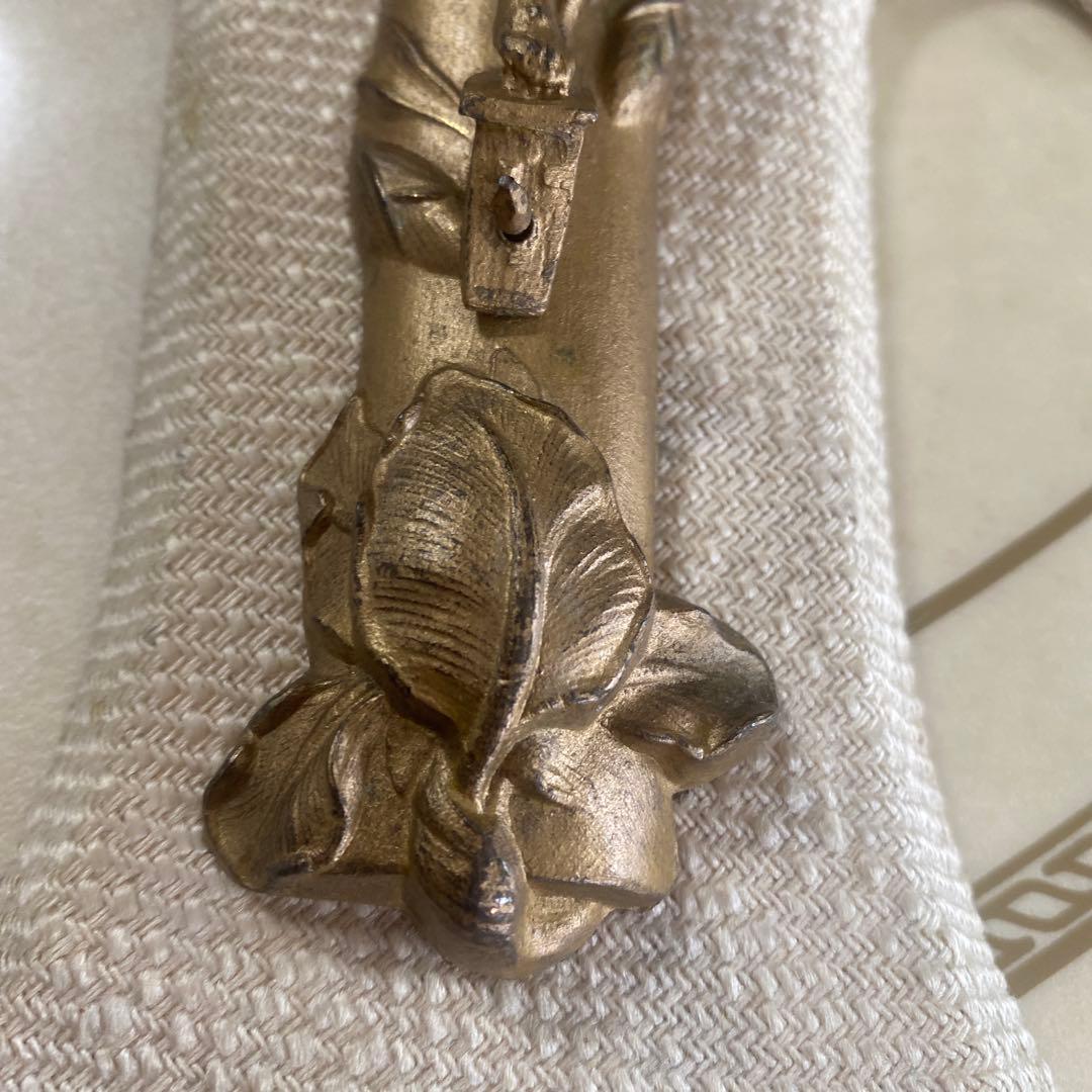 フランス30sアンティーク聖水盤アールヌーボー十字架