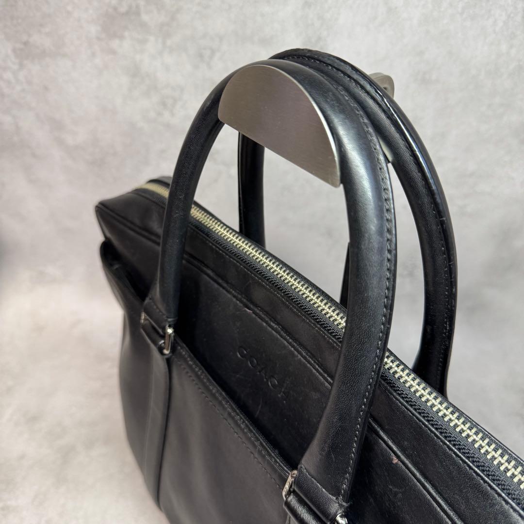 美品 コーチ ビジネスバッグ ショルダーバッグ ブリーフケース F71066