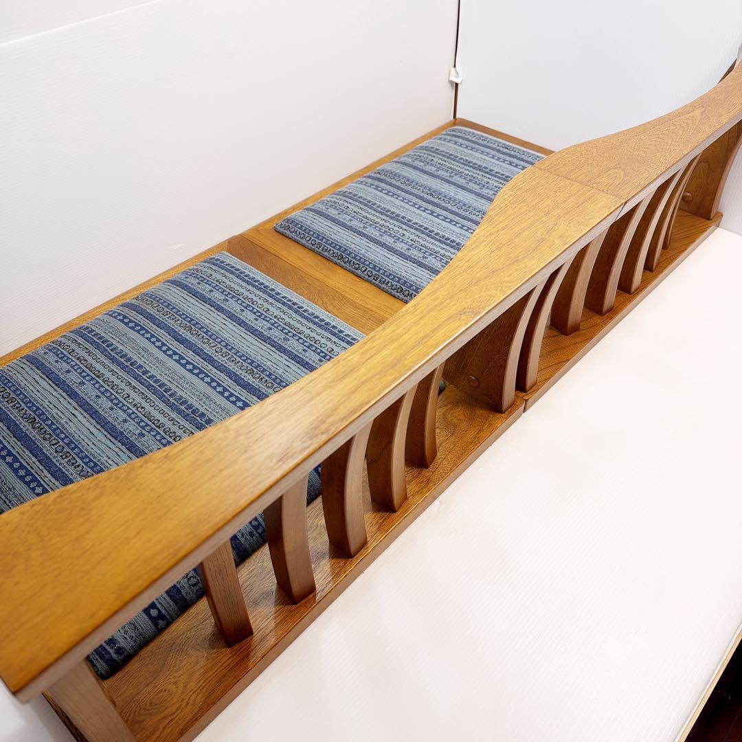 アンティーク　木製座椅子　2脚セット　和室　天童木工　アサヒ木工