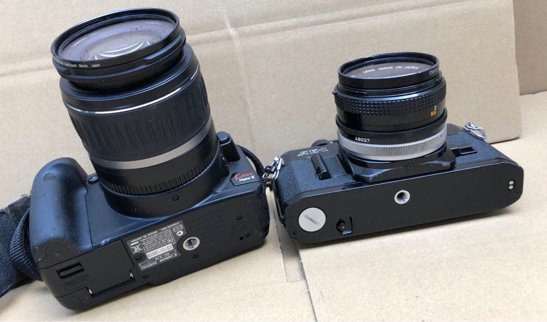 フィルムカメラ CANON AE-1 & Canon EOS Kiss Digital X