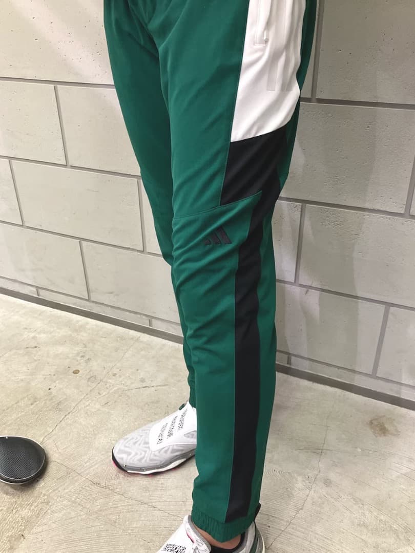 【82】秋冬 定価14,300円 アディダス ゴルフ ジョガーパンツ 緑