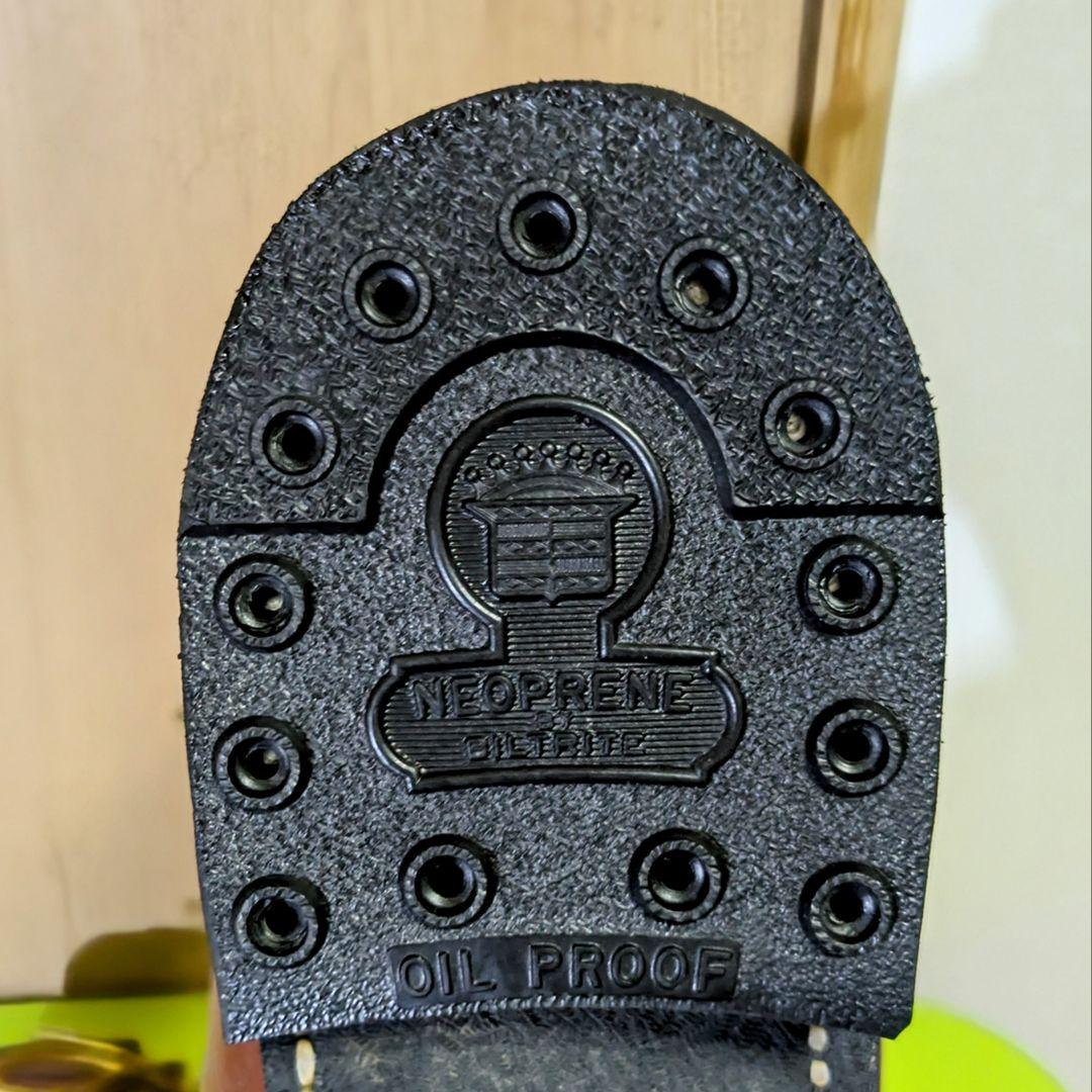 CAROLINA ワークブーツ ブラウン USA製 US8 踵 靴紐 新品