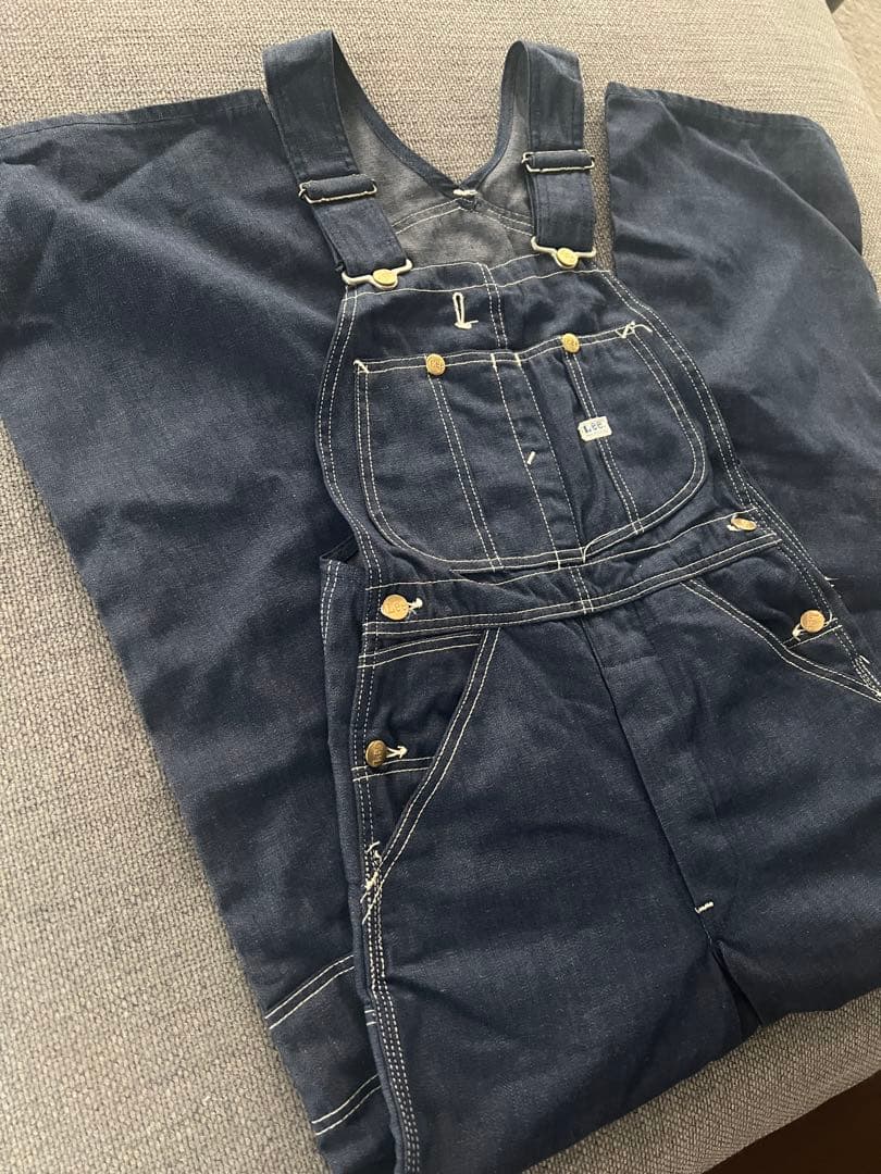 希少 60s70s Lee ヴィンテージインディゴオーバーオール USA製