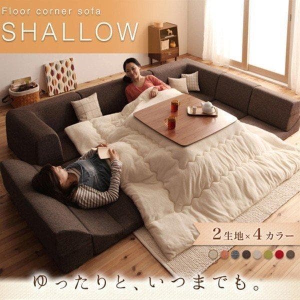 最安値！新品！送料込み！ ローソファー 3人掛け ソファーベット カウチ 16