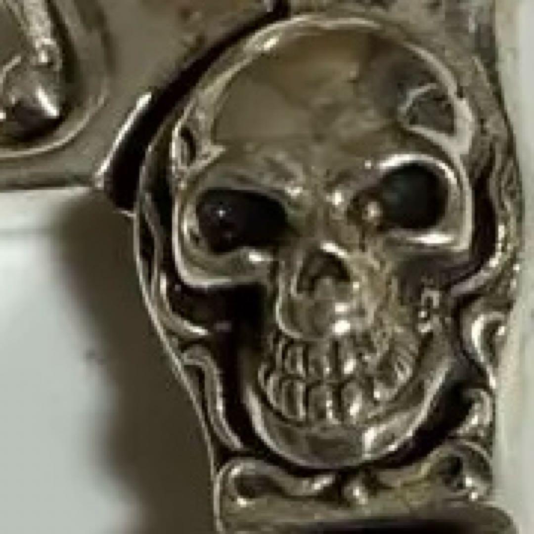 専用 TJKスカルビンテージシルバー、ドクロ骸骨ファスナープルジッパープルキー