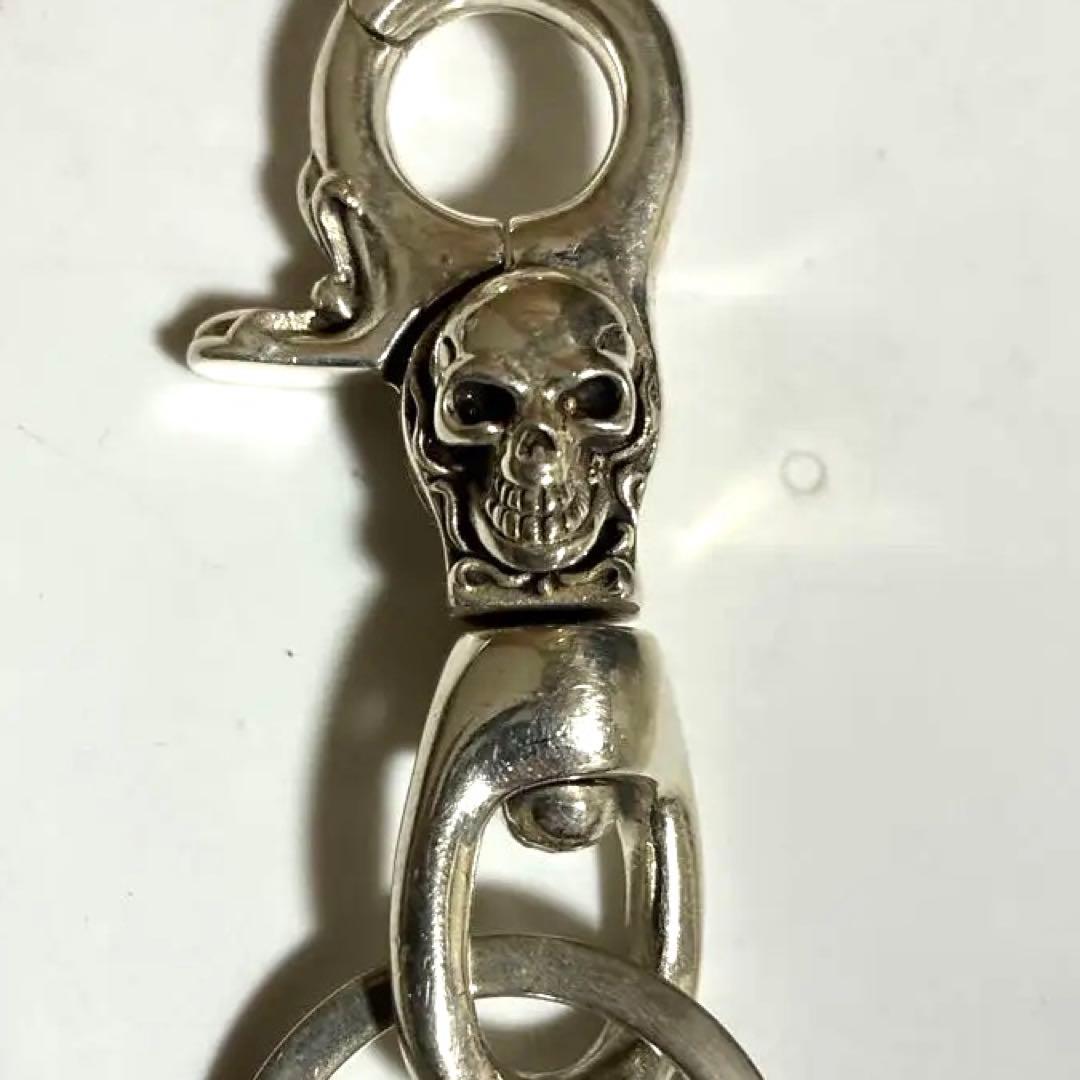 専用 TJKスカルビンテージシルバー、ドクロ骸骨ファスナープルジッパープルキー