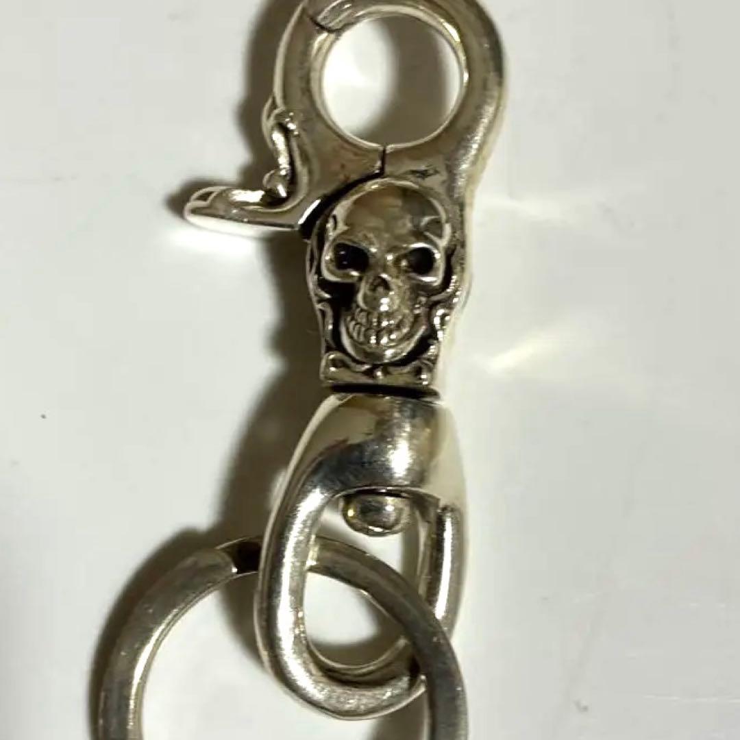 専用 TJKスカルビンテージシルバー、ドクロ骸骨ファスナープルジッパープルキー