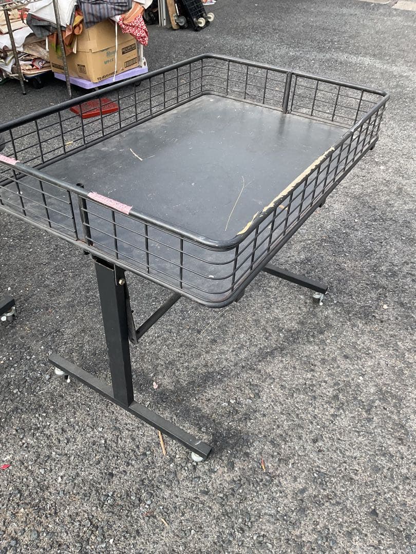 折りたたみ販売ワゴン キャスター付 業務用 什器 店舗用