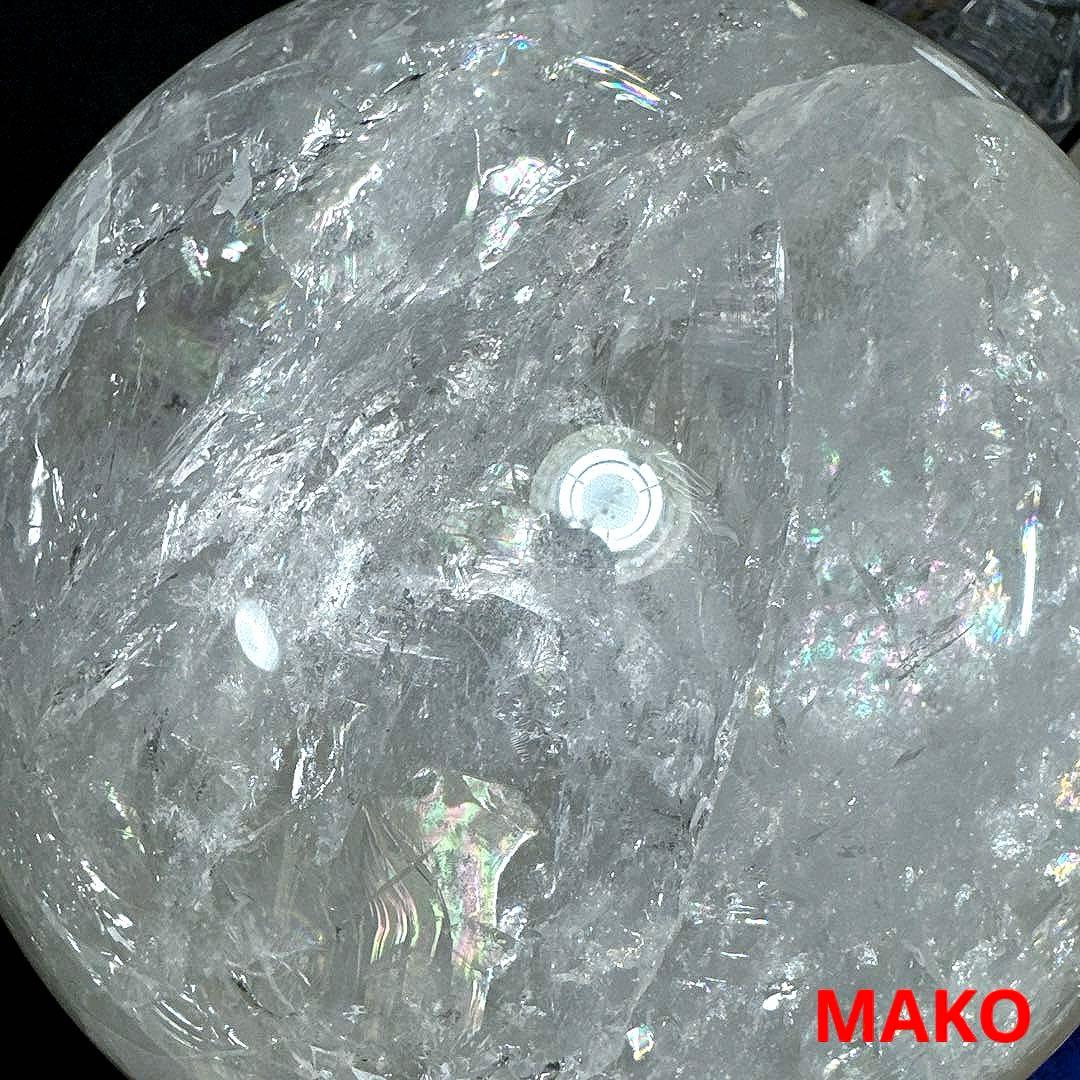 M1800☆水晶丸玉220mm 14.2Kg☆ブラジル・コリント産☆天然石　原石