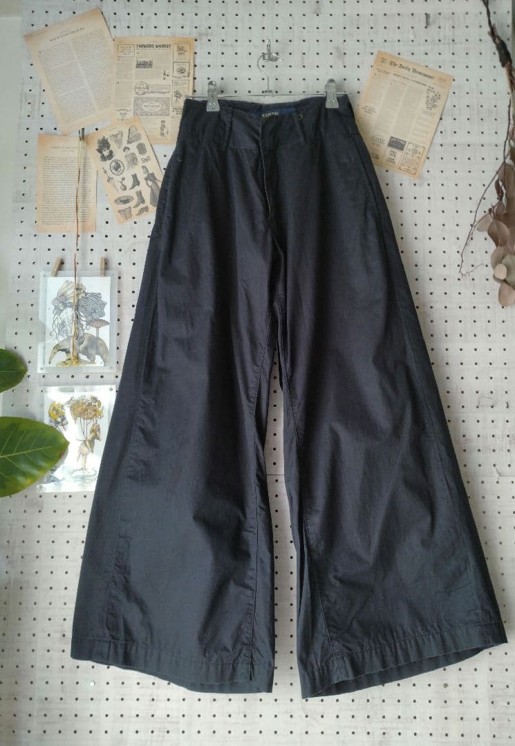 キャピタル KAPITAL ギャザーワイド ヌーボーパンツ サイズ0 日本製