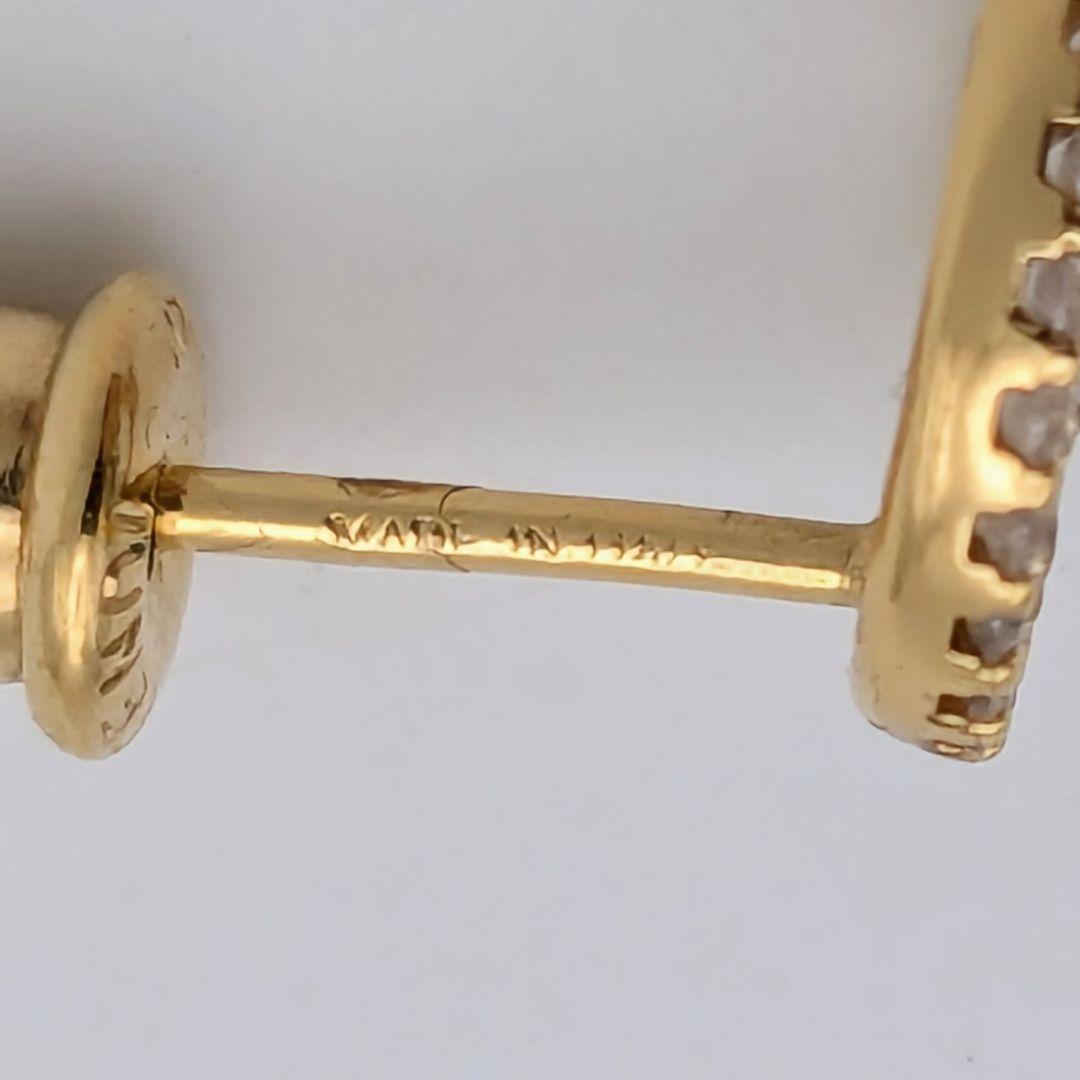 極美品 フェンディ FENDI エフイズ ラインストーン ゴールド ピアス 片方