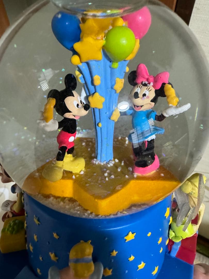 ディズニー　スノードーム　100周年　オルゴール　星に願いを　アメリカ限定　レア