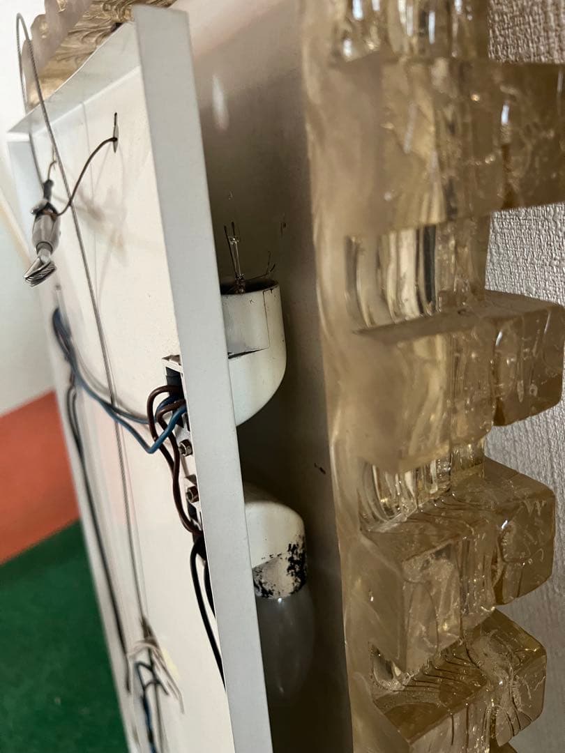 【O-1511】鏡 ミラー ライト付 女優ミラー 壁掛け ウォールミラー