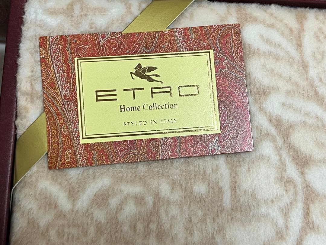 イタリア製 綿100% 毛布 ETRO 140cm×200cm 西川