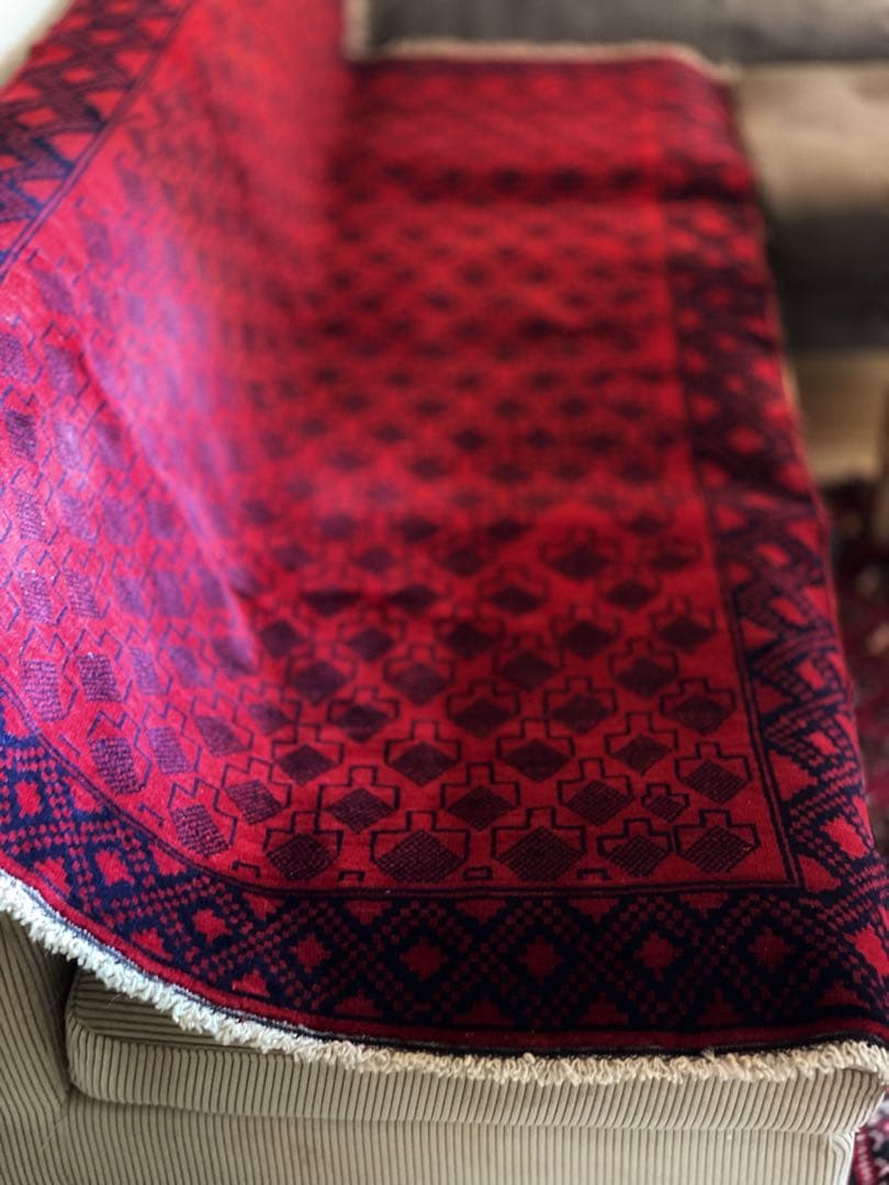 【在庫整理／大幅値引】200×107 アフガニスタン バルーチ ヴィンテージラグ