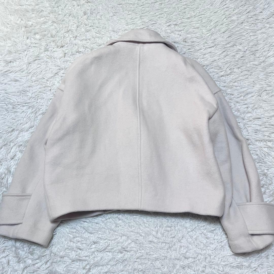 Lily Brown ダブルボタンショートコート 23AW アイボリー