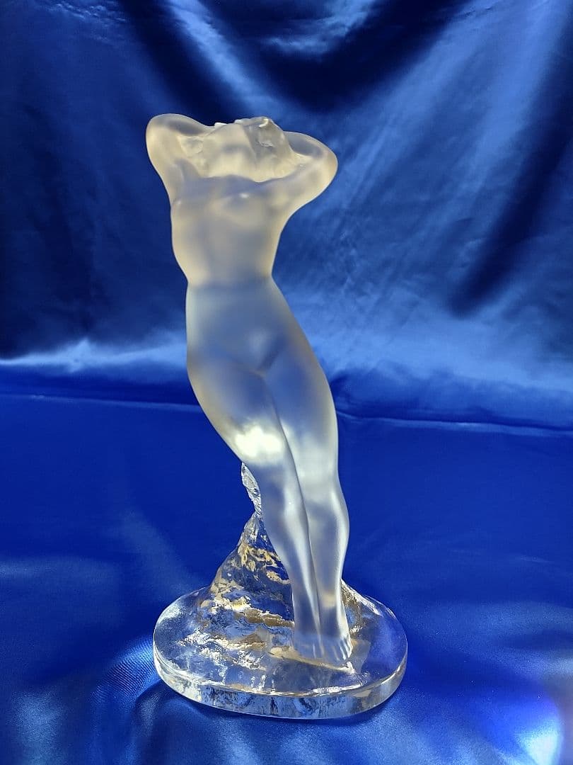 ラリック クリスタル裸婦像 ダンスーズ 踊り子の彫刻 フランス製