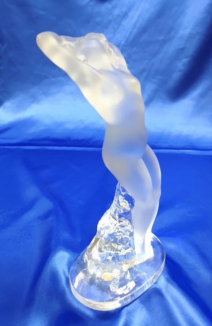 ラリック クリスタル裸婦像 ダンスーズ 踊り子の彫刻 フランス製